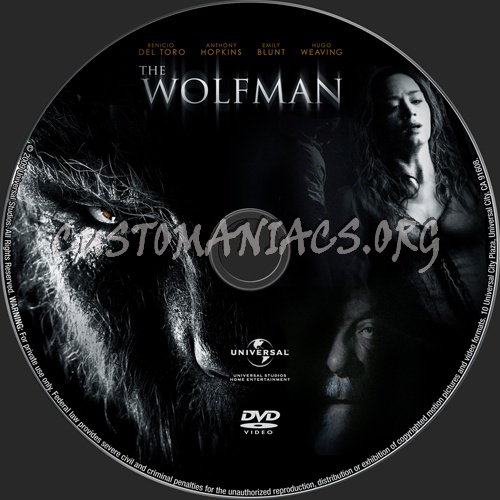 The Wolfman dvd label