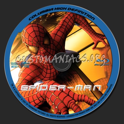 Spider-man blu-ray label