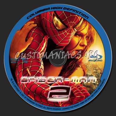 Spider-man blu-ray label