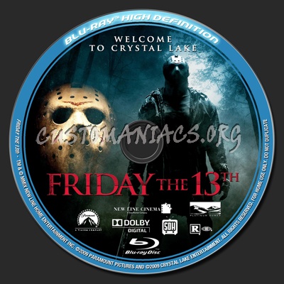 Friday the 13th blu-ray label