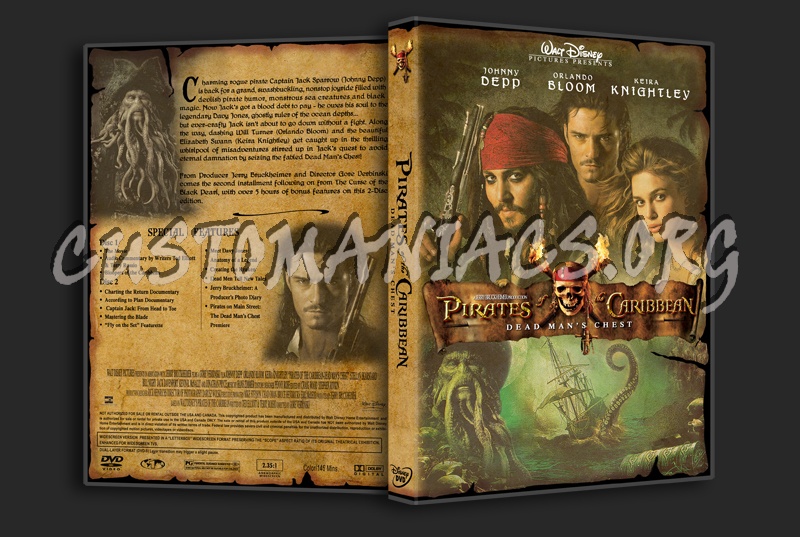 Pirates Of The Caribbean 2 - Dead Man's Chest dvd cover