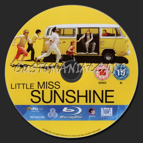 Little Miss Sunshine blu-ray label