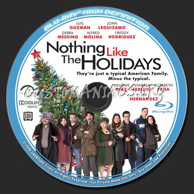 Nothing Like The Holidays blu-ray label