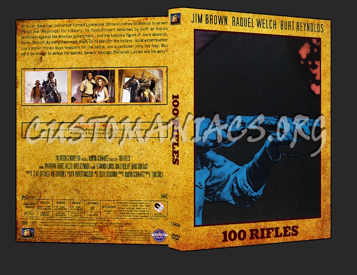 Western Collection 100 Rifles 1969 dvd cover - DVD Covers & Labels by ...
