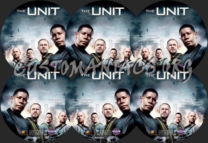 The Unit - Season 4 dvd label