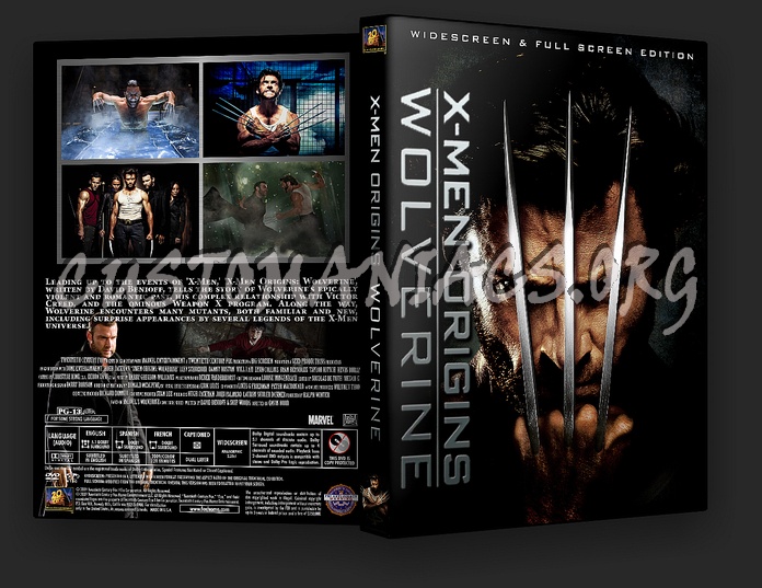 X-Men Origins: Wolverine dvd cover