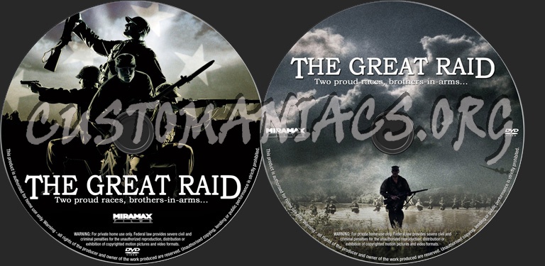 The Great Raid dvd label