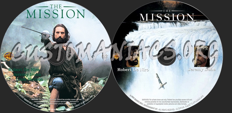 The Mission dvd label