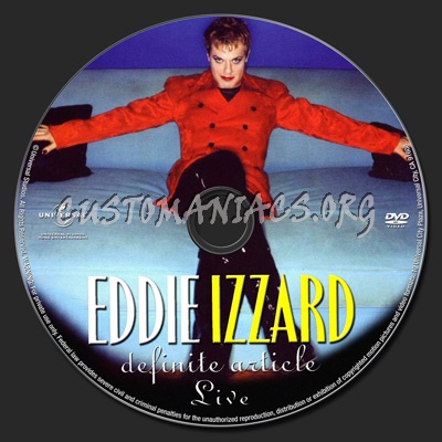 Eddie Izzard - Definite Article dvd label