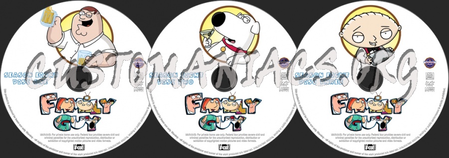 Family Guy Season 8 dvd label