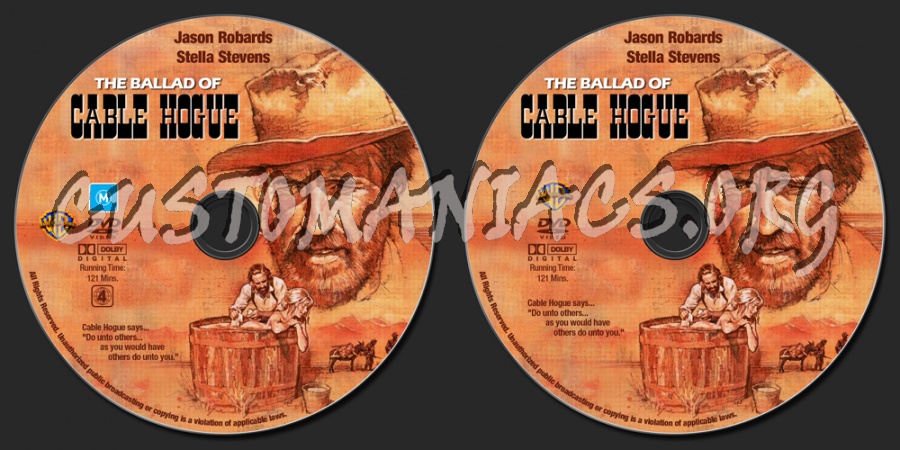 The Ballad Of Cable Hogue dvd label