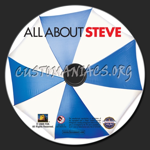 All About Steve dvd label