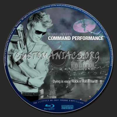 Command Performance blu-ray label