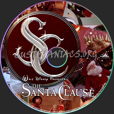 The Santa Clause - 1994 dvd label