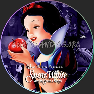 Snow White and the Seven Dwarfs dvd label