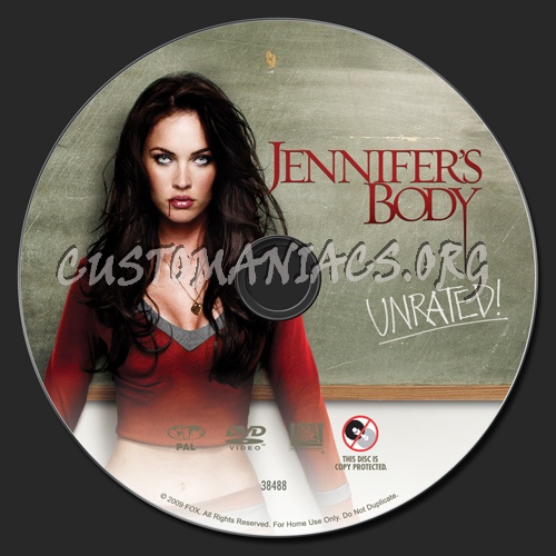 Jennifer's Body dvd label