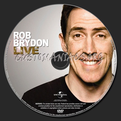 Rob Brydon Live dvd label