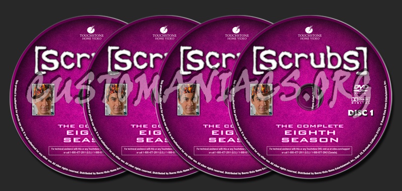 Scrubs S8 dvd label