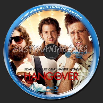 The Hangover blu-ray label