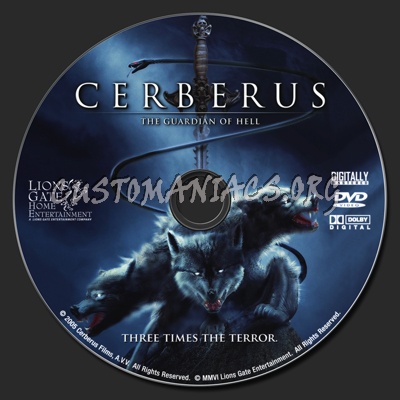 Cerberus dvd label