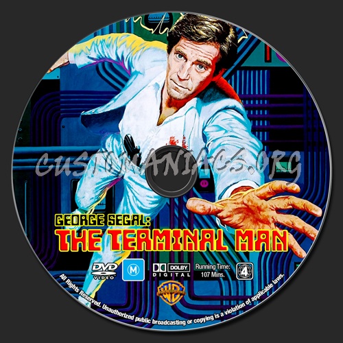 The Terminal Man dvd label