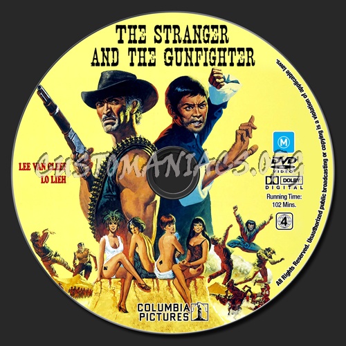 The Stranger & The Gunfighter dvd label