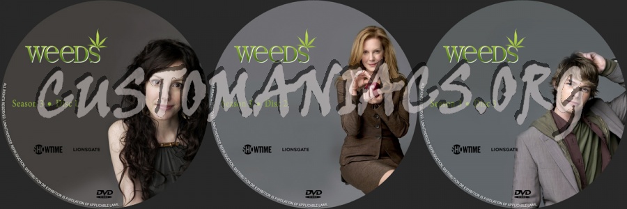 Weeds - Season 3 dvd label