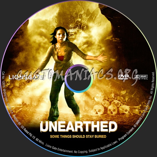 Unearthed dvd label