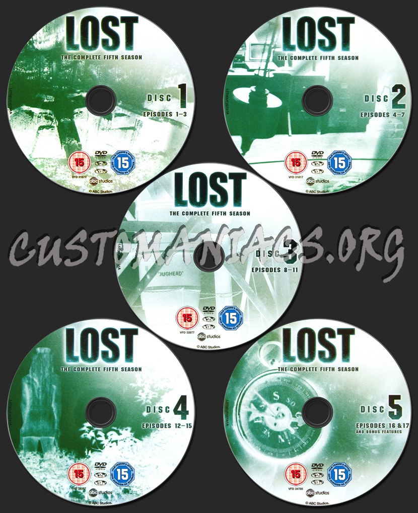 Lost Season 5 dvd label