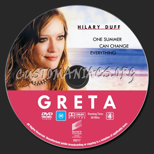 Greta dvd label