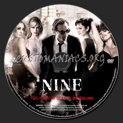 Nine dvd label