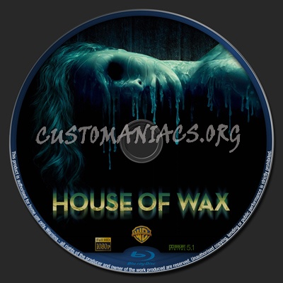 House Of Wax blu-ray label