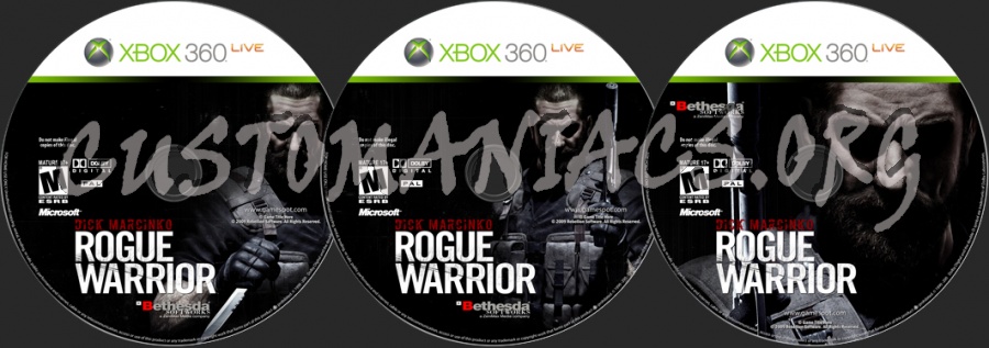 Rogue Warrior dvd label