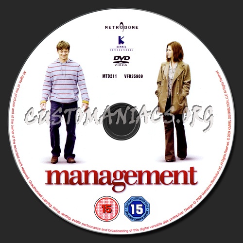 Management dvd label