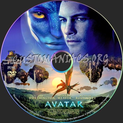 Avatar dvd label