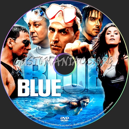 Blue dvd label