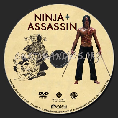 Ninja Assassin dvd label