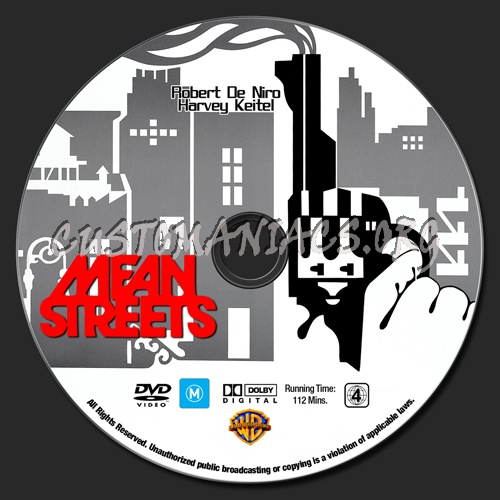 Mean Streets dvd label