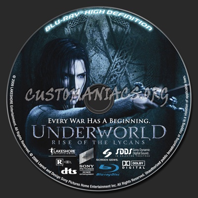 Underworld: Rise of the Lycans blu-ray label