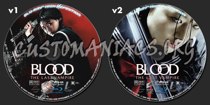 Blood The Last Vampire blu-ray label