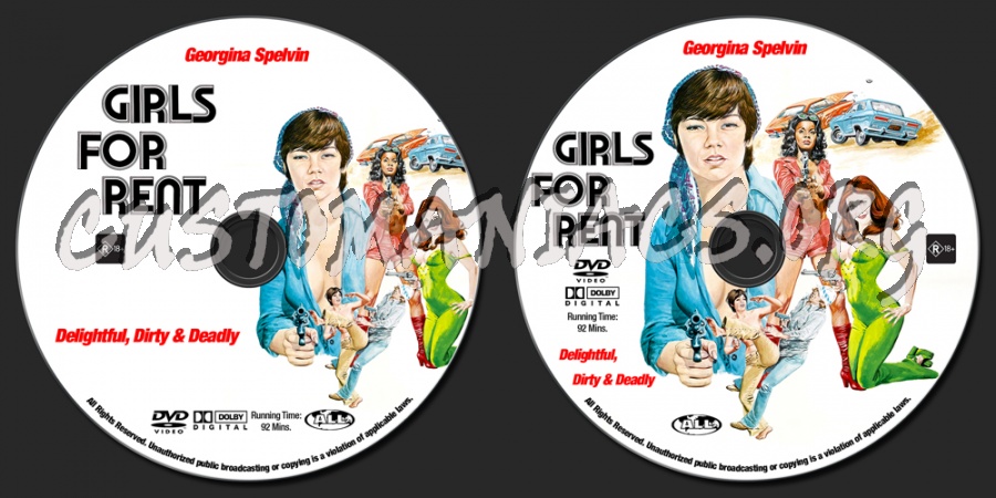 Girls For Rent dvd label