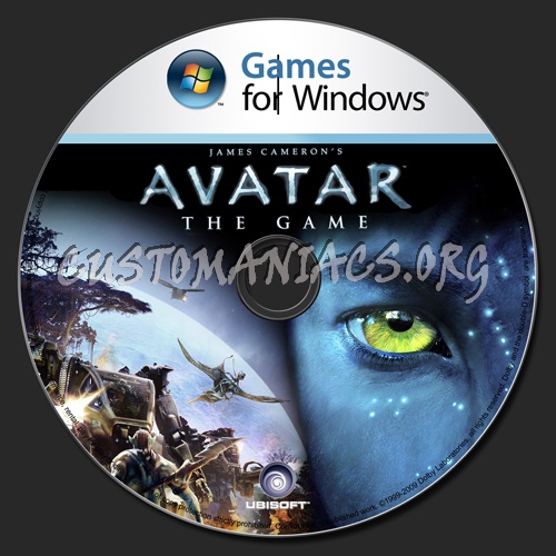 James Camerons Avatar the Game dvd label