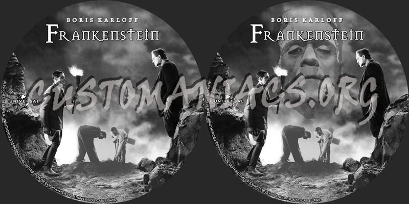 Frankenstein dvd label