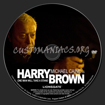 Harry Brown dvd label