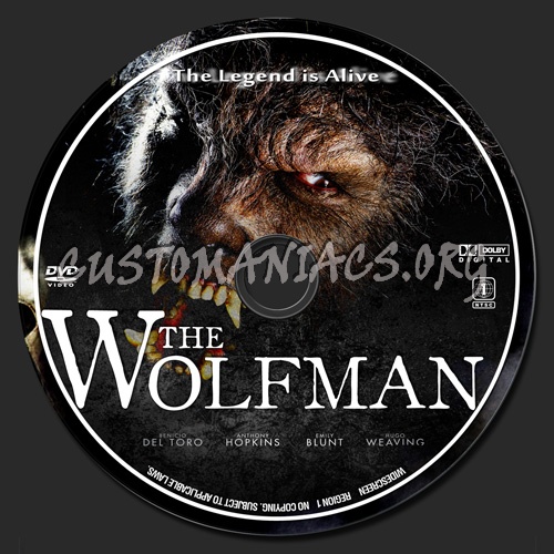 The Wolfman dvd label