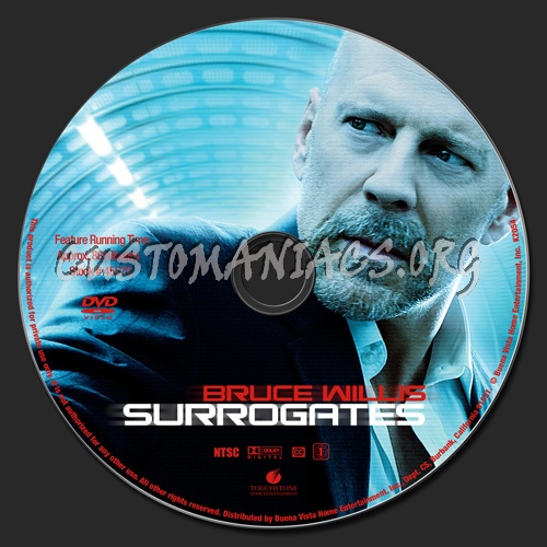 Surrogates dvd label