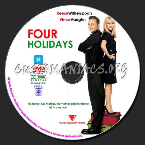 Four Holidays dvd label