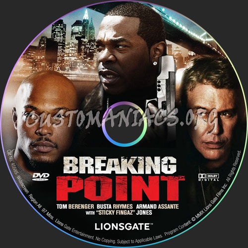 Breaking Point dvd label