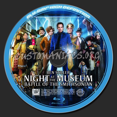 Night At The Museum: Battle Of The Smithsonian blu-ray label