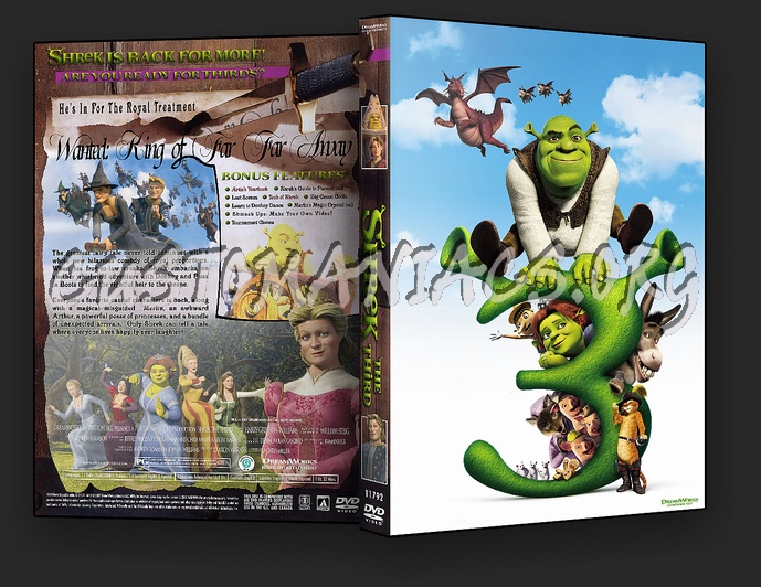 Shrek The Third dvd cover